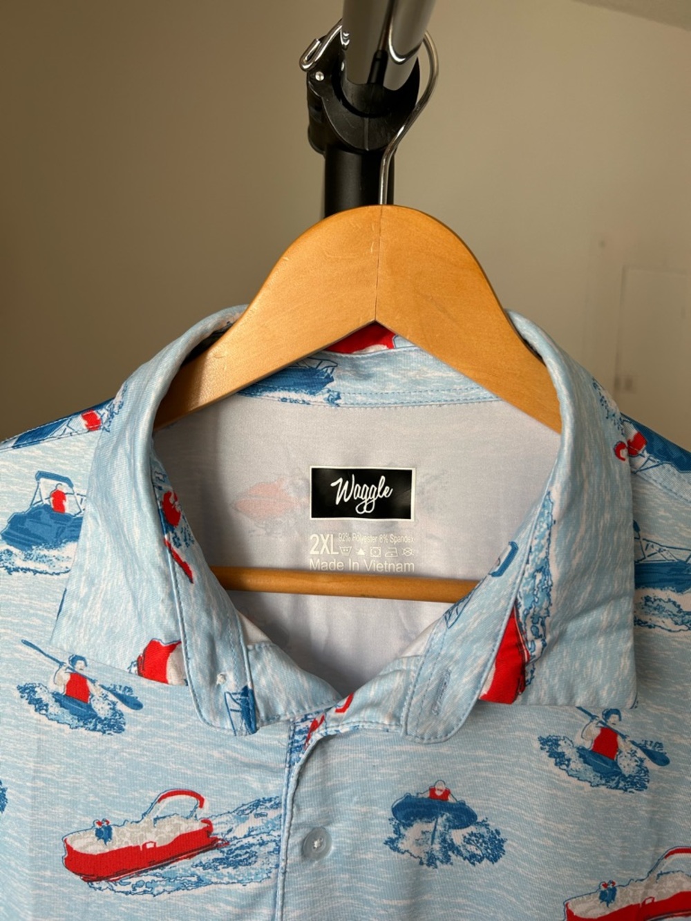 Waggle Golf Short Sleeve Polo Shirt - Picture 4 of 7